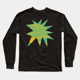 Funky Halftone Comic Burst Design Long Sleeve T-Shirt